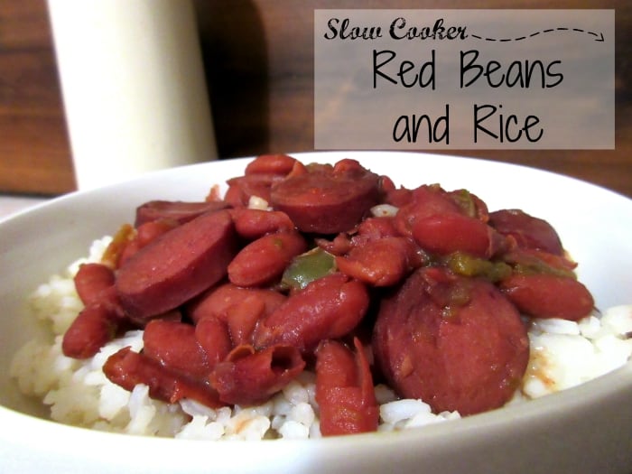 Slow Cooker Red Beans and Rice - Tornadough Alli