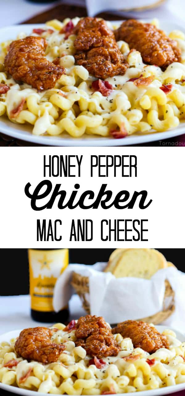 Honey Pepper Chicken Mac and Cheese - Tornadough Alli