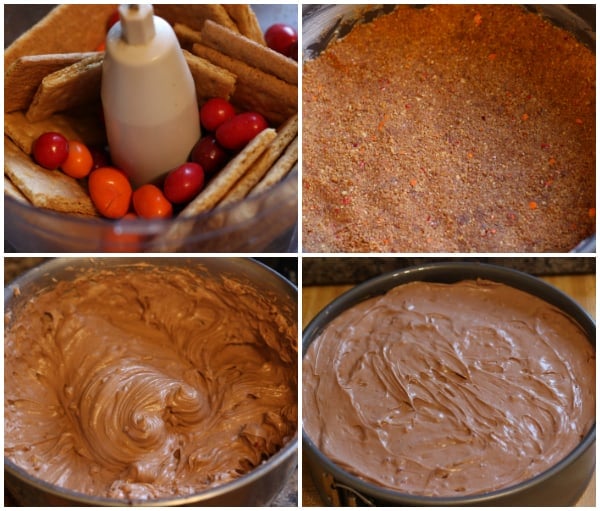 Chocolate Chili Cheesecake Steps