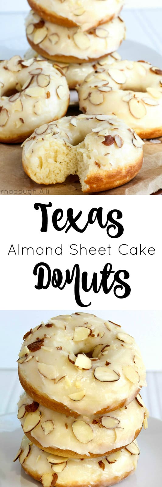 Texas Sheet Cake Donuts Collage