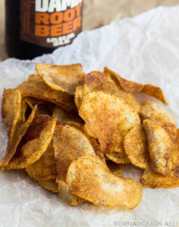 Thin Baked Sweet Potato Chips That Will Disappear in a Flash