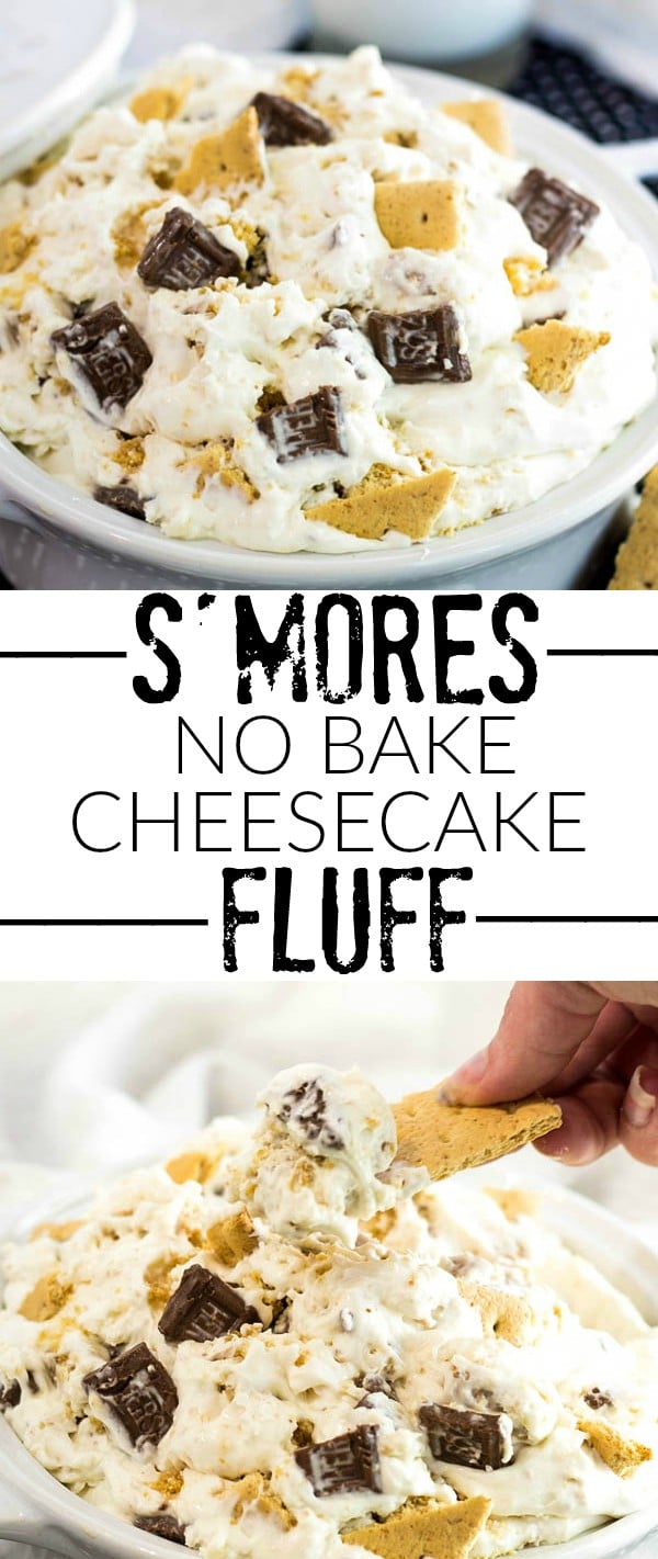 S'mores No Bake Cheesecake Fluff Collage