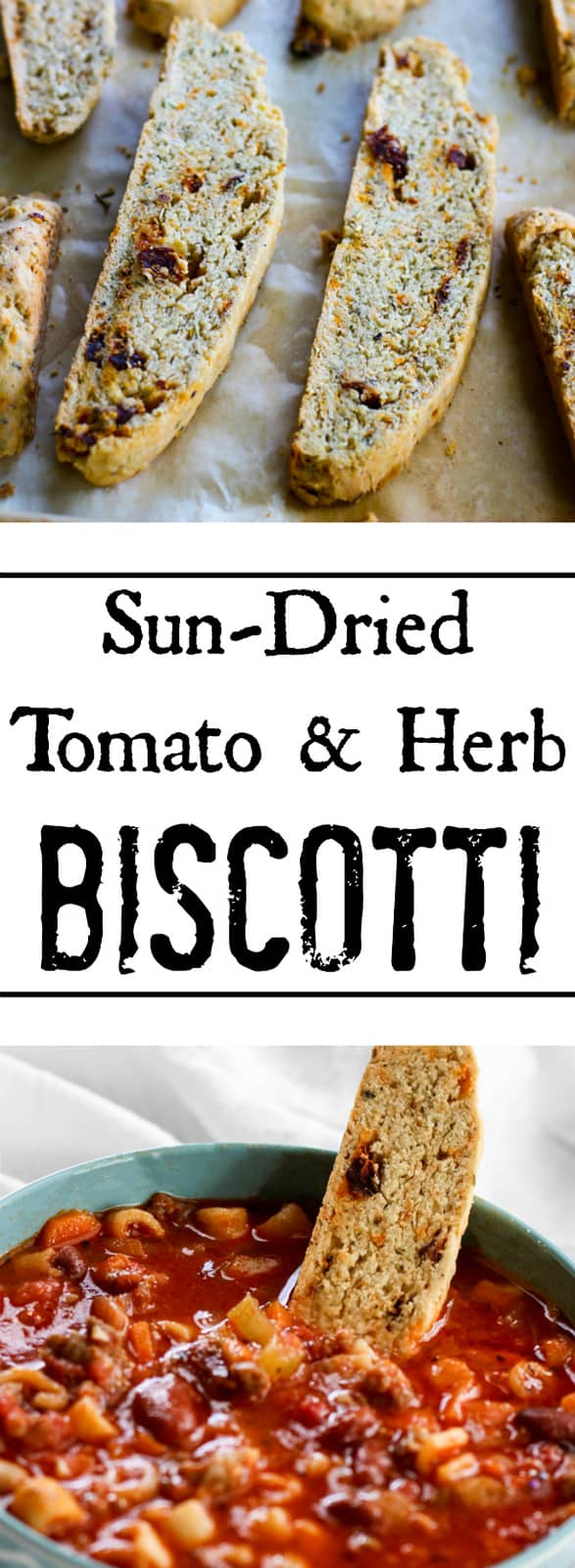 Sun-Dried Tomato and Herb Biscotti Collage