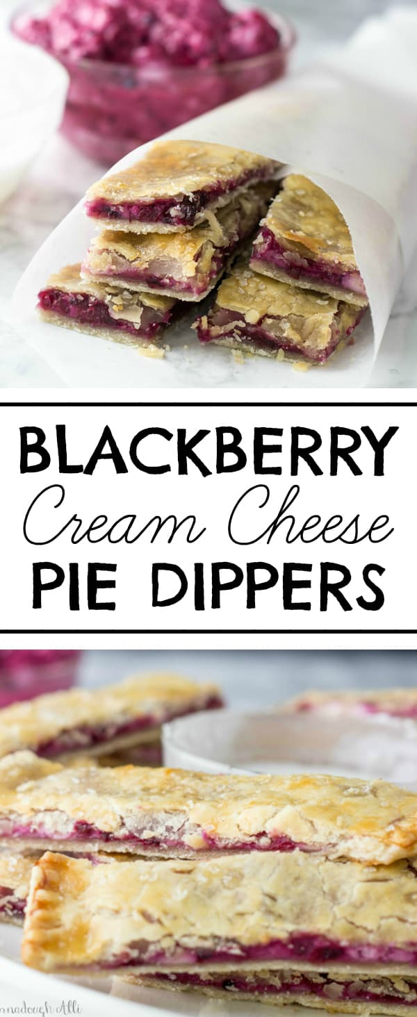 Blackberry Cream Cheese Pie Dippers Collage