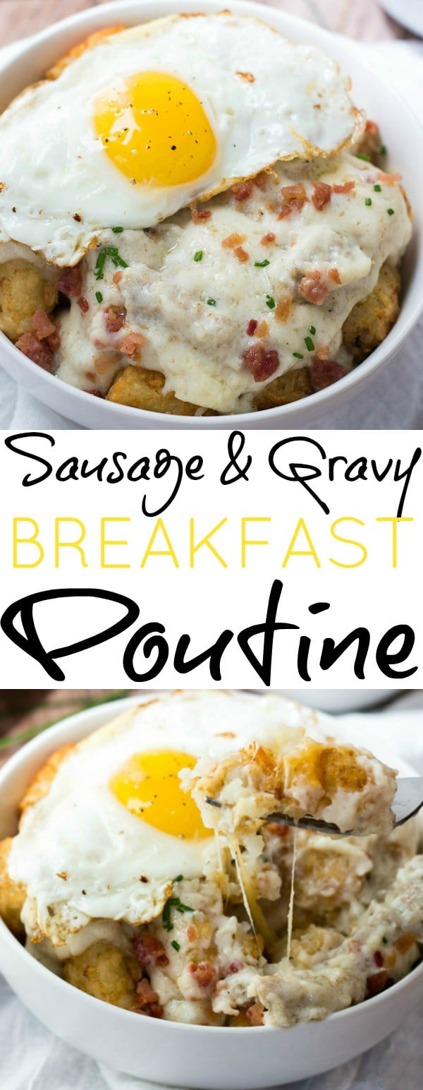 Breakfast Poutine Collage