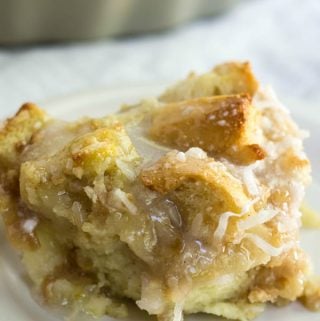 Coconut Cream Bread Pudding