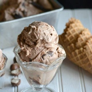 Chocolate Malt Crunch Ice Cream