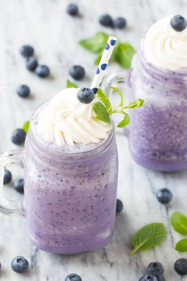 Blueberry Milkshakes