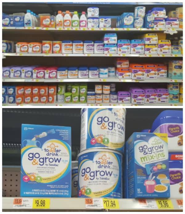 Walmart formula shelves