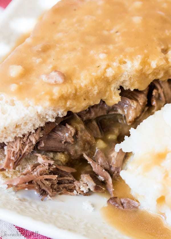 Slow Cooker Shredded Beef - Tornadough Alli