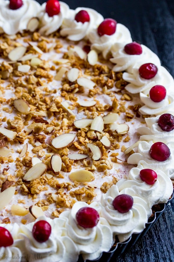 Cranberry Almond Granola Tart