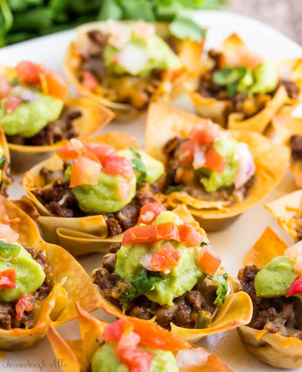 Taco Wonton Cups