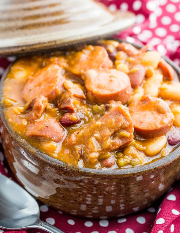 Cajun Ham and Sausage Bean Soup