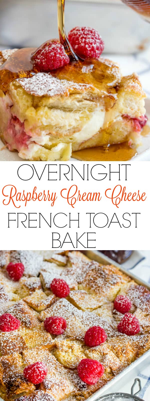Raspberry Cream Cheese French Toast Bake