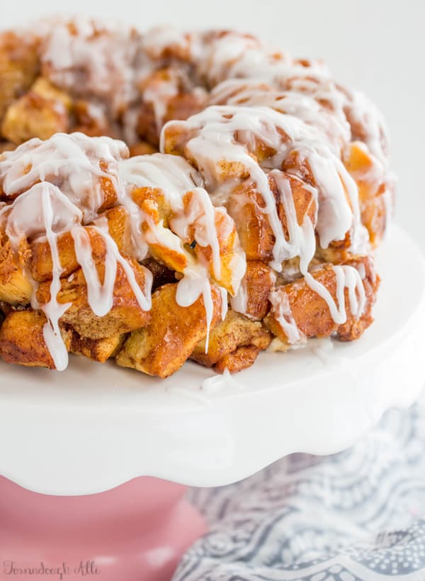 Cream Cheese Caramel Pull Apart Bread