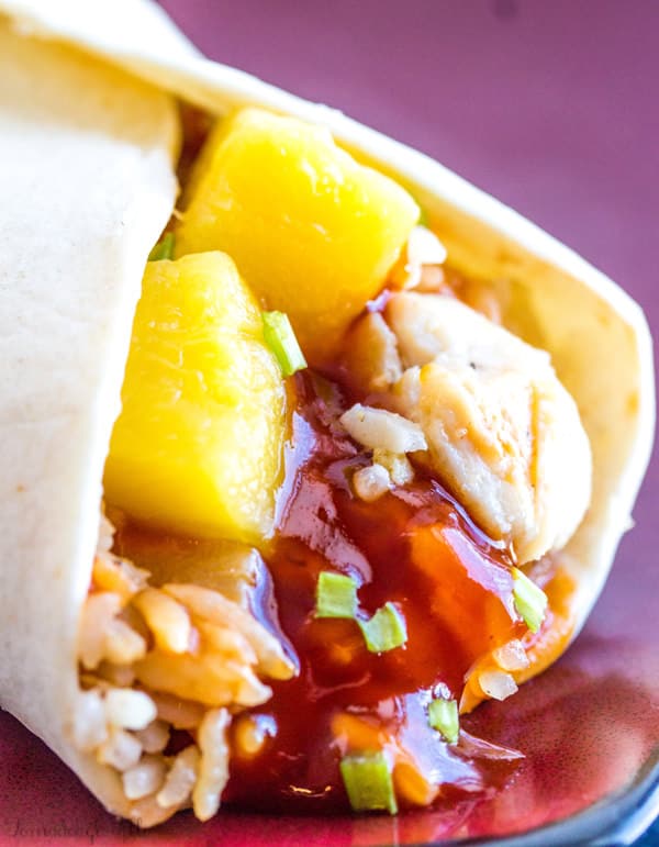 Sweet and Sour Chicken Wrap