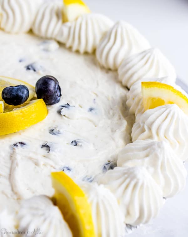 Lemon Blueberry Cream Pie