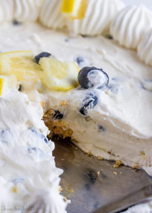 Lemon Blueberry Cream Pie