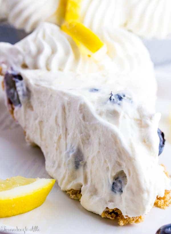 Lemon Blueberry Cream Pie