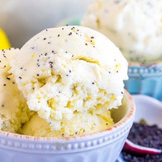 Lemon Poppyseed Ice Cream