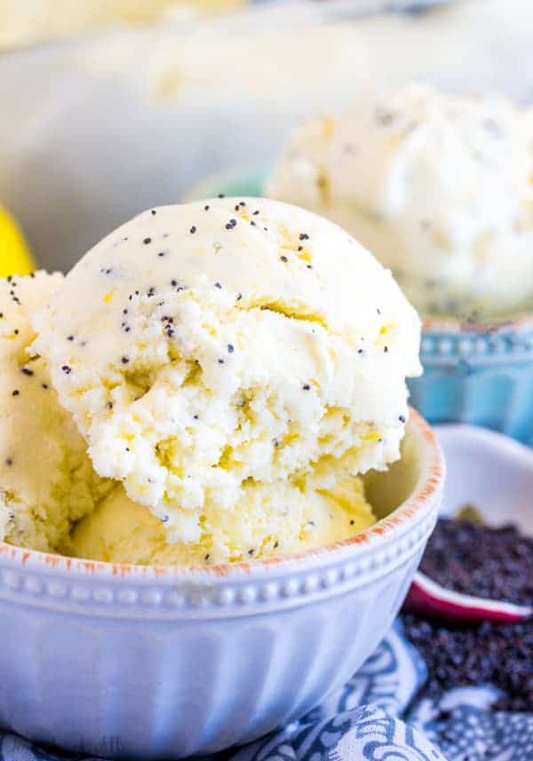 Lemon Poppyseed Ice Cream