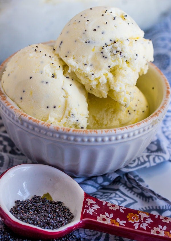 Lemon Poppyseed Ice Cream