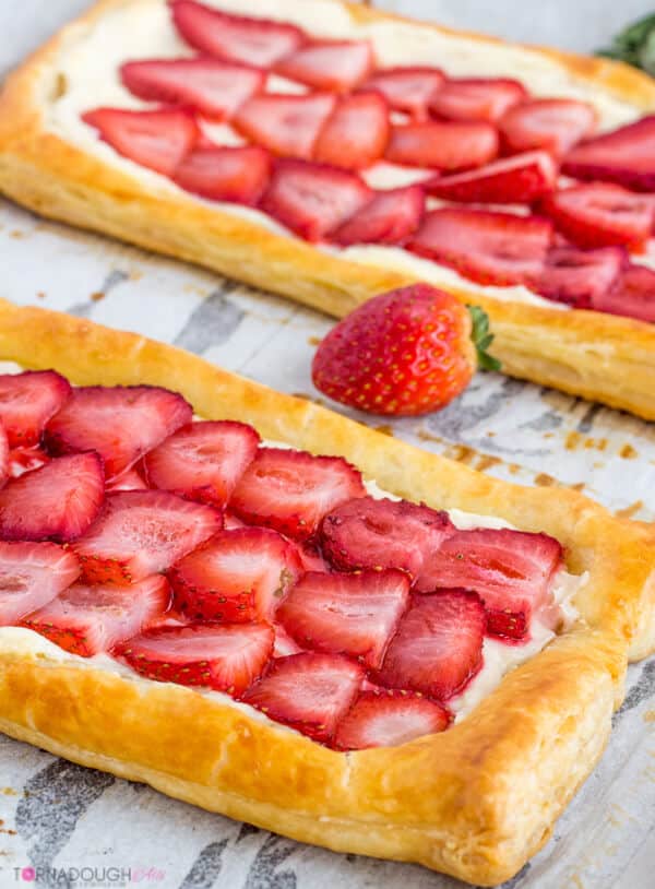 Strawberries and Cream Puff Pastry