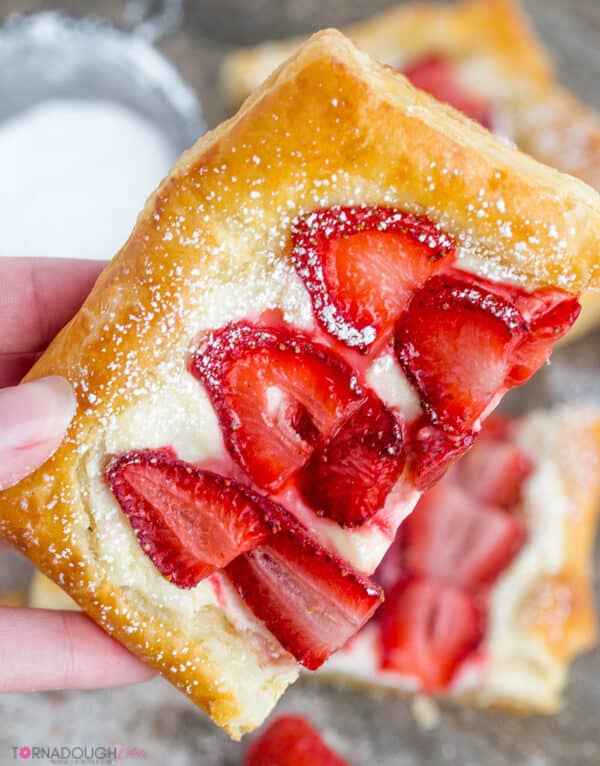 Strawberries and Cream Puff Pastry