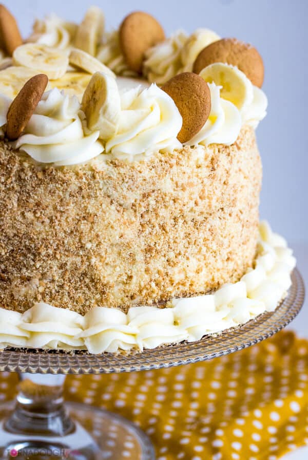 Banana Cream Cake {A Fun, Tasty, Homemade Layer Cake}