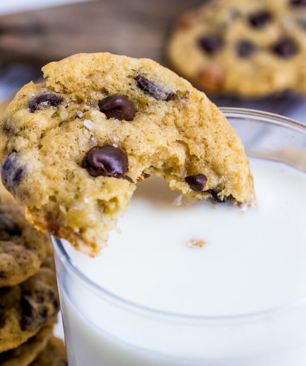 Salted Caramel Banana Chocolate Chip Cookies