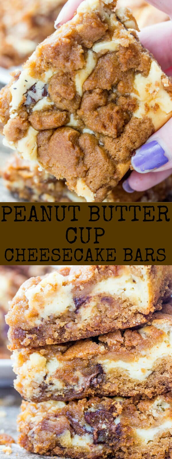 Peanut Butter Cup Cheesecake Bars