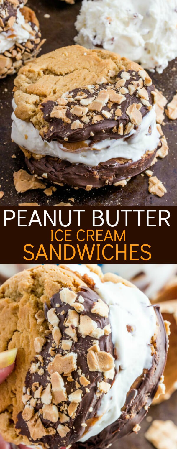 Peanut Butter Ice Cream Sandwiches