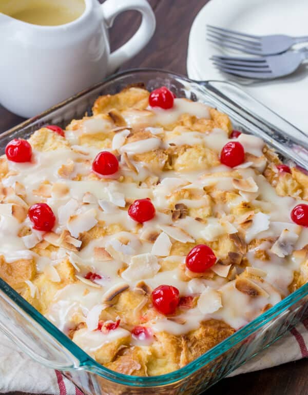 Pina Colada Bread Pudding {A Fun Twist on a Classic Drink}