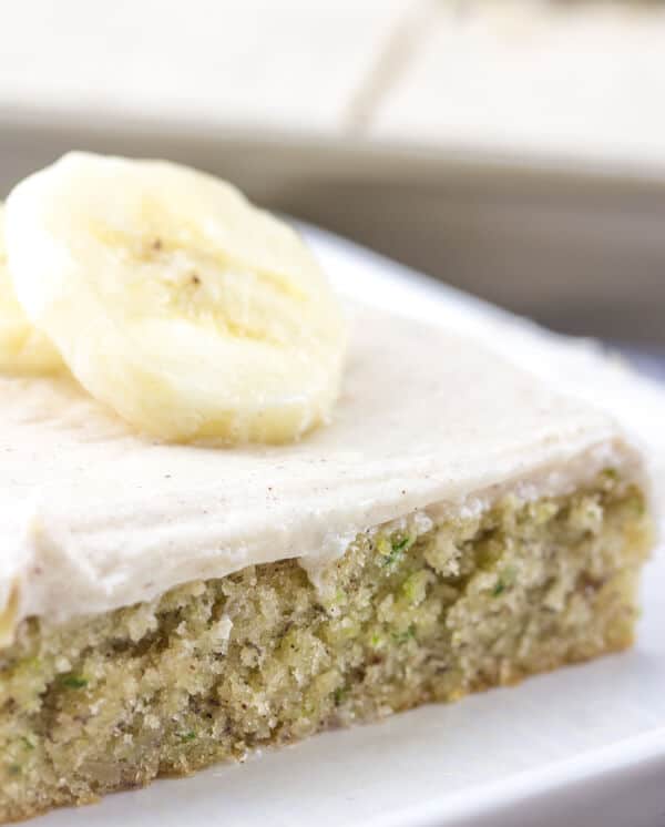 Banana Zucchini Sheet Cake