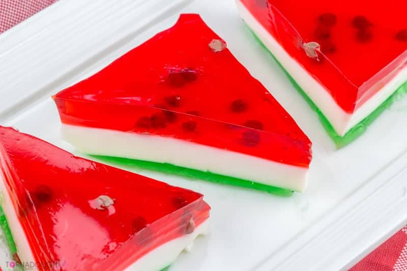 Watermelon Jello Jigglers