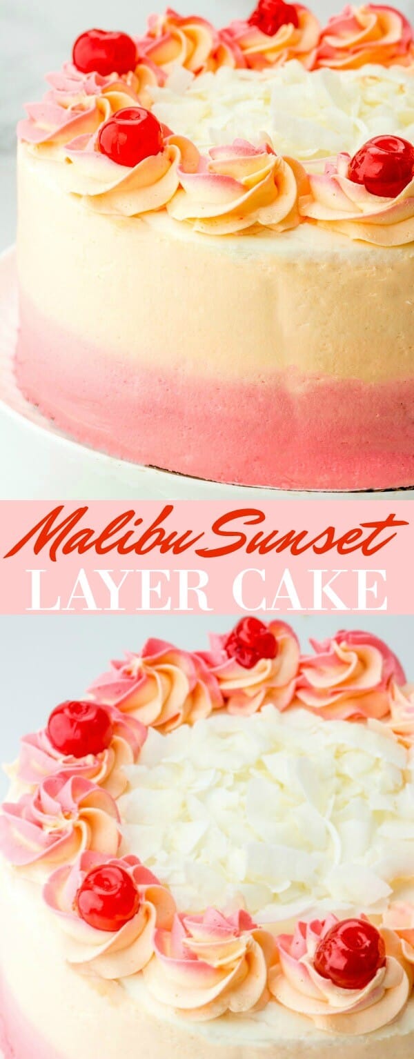 Malibu Sunset Layer Cake
