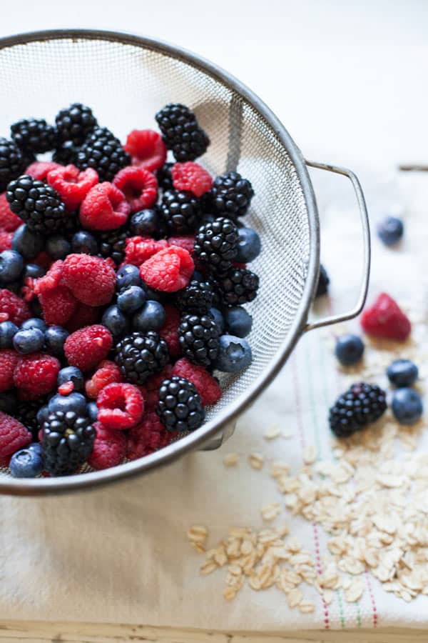 Use up those delicate fresh berries (or frozen ones) in the ultimate summer mixed berry crisp. All comfort. All of the time.