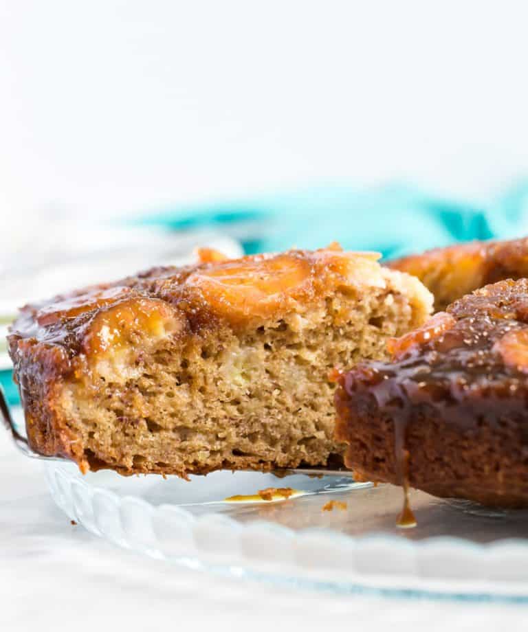 Banana Upside Down Cake - Tornadough Alli