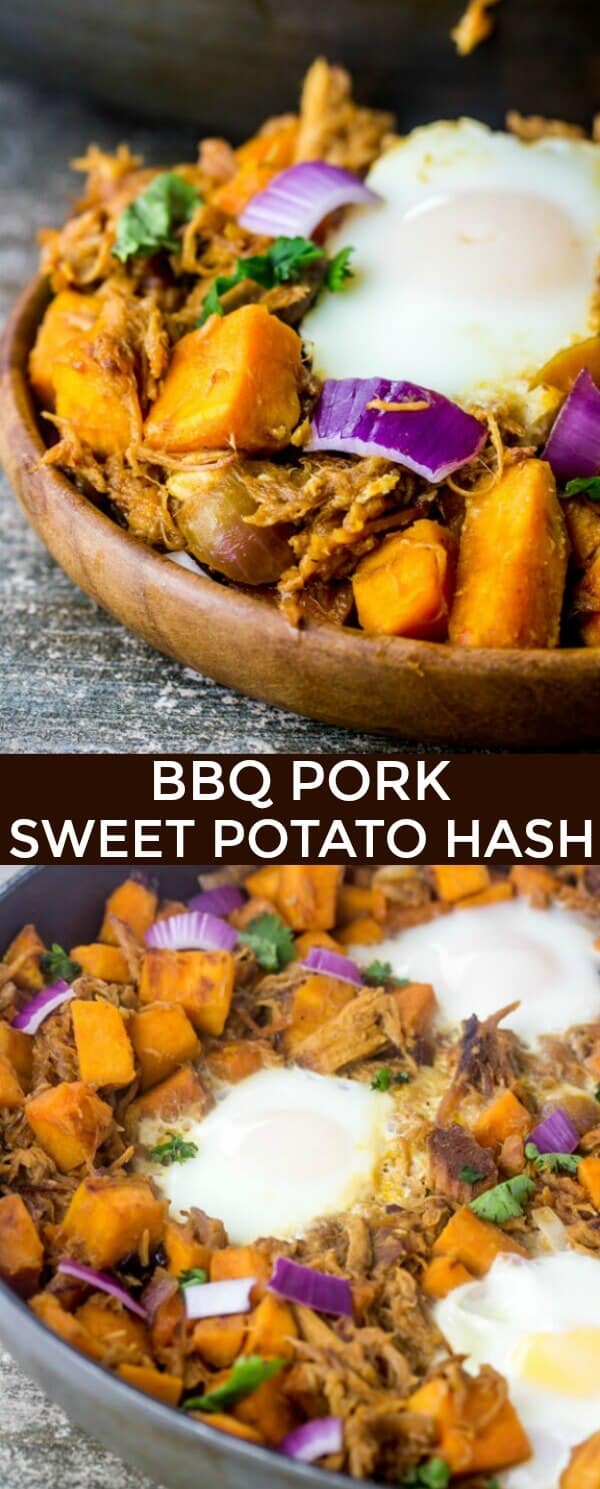 BBQ Pork Sweet Potato Hash