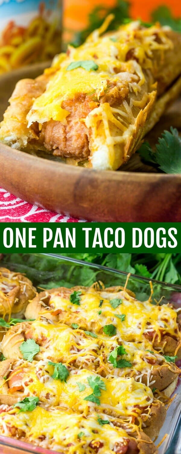 One Pan Taco Dogs