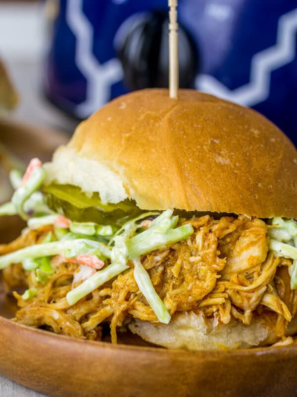 Slow Cooker Nashville Hot Chicken Sandwiches {A Spicy Weeknight Fave}