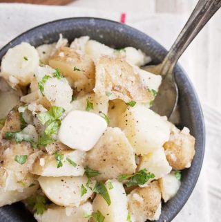 A simple side made with seasonal ingredients, butter parsley new potatoes put the freshness of summer to good use.