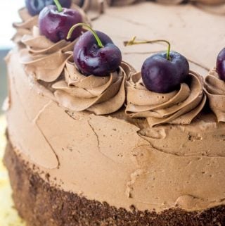 Chocolate Cherry Amaretto Cake