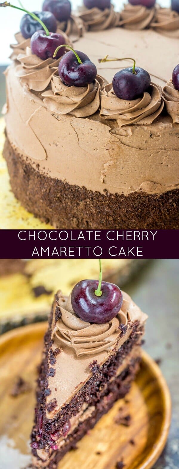 Chocolate Cherry Amaretto Cake