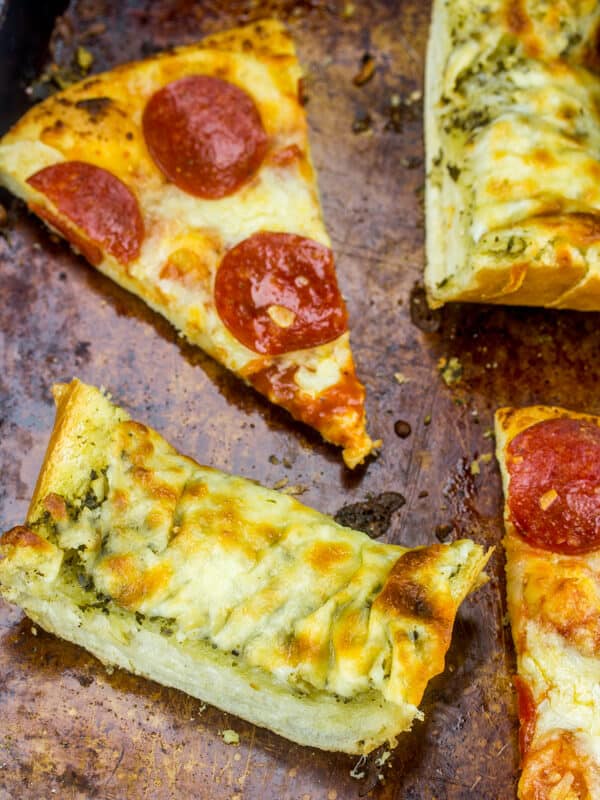 Cheesy Pesto Garlic Bread