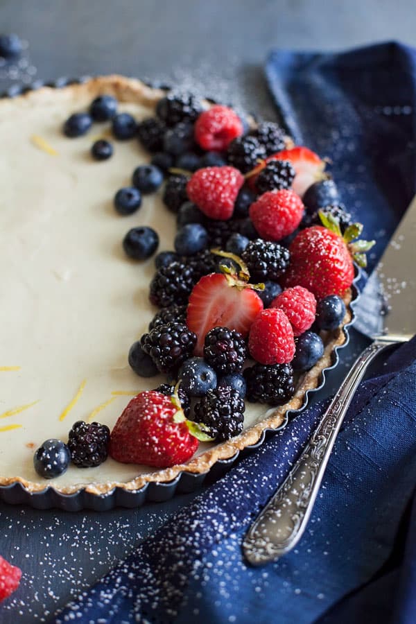 A handful of store-bought help makes this impressive tart easy to make. Plan in advance so it can chill overnight. 