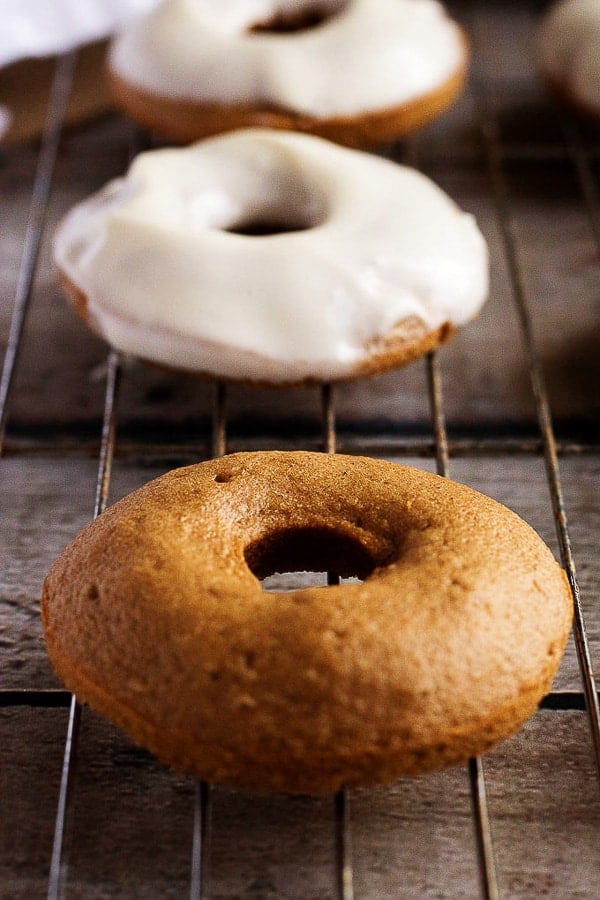 A traditional cake donut infused with pumpkin and covered in a decadent, cream cheese glaze.  Our pumpkin donuts are sure to be your favorite Fall treat!