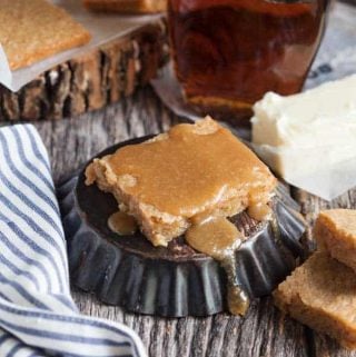 Rich, sweet and gooey, maple brown butter blondies are an easy treat and a little different than your usual chocolate.