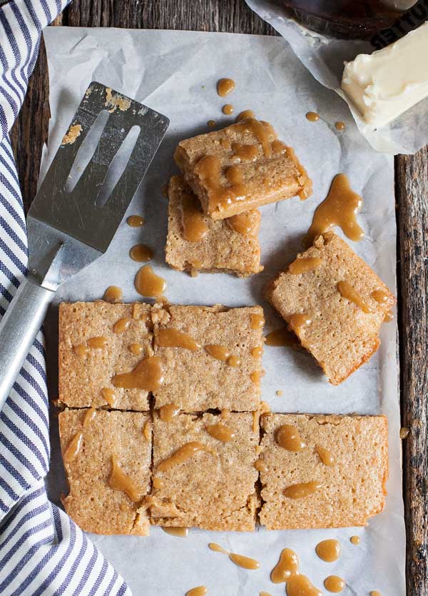 Rich, sweet and gooey, maple brown butter blondies are an easy treat and a little different than your usual chocolate. 