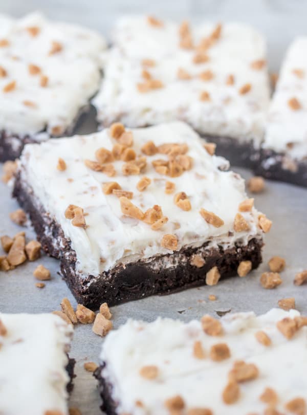 Butter Brickle Brownies